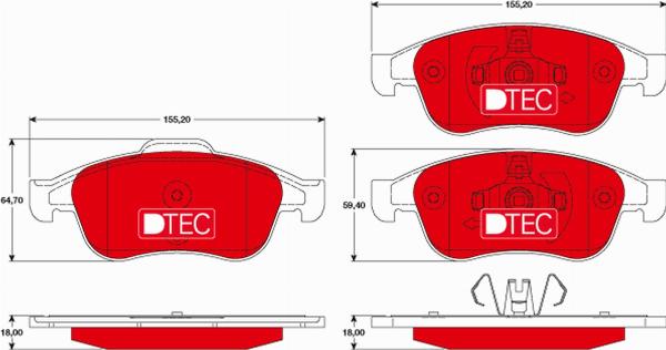 TRW GDB1789DTE - Set placute frana,frana disc aaoparts.ro