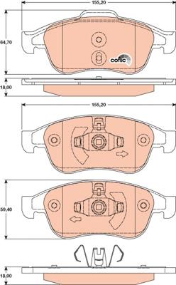 TRW GDB1789 - Set placute frana,frana disc aaoparts.ro