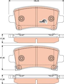 TRW GDB1784 - Set placute frana,frana disc aaoparts.ro