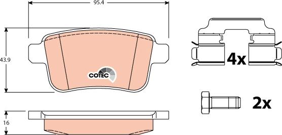 TRW GDB1786 - Set placute frana,frana disc aaoparts.ro