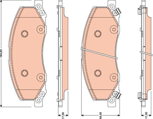 TRW GDB1781 - Set placute frana,frana disc aaoparts.ro