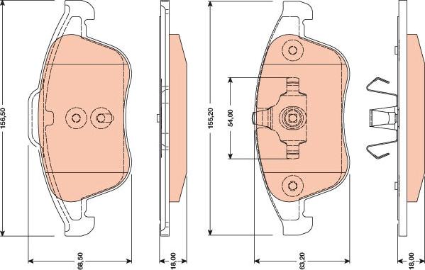 TRW GDB1788 - Set placute frana,frana disc aaoparts.ro