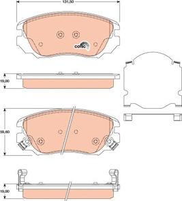 TRW GDB1782 - Set placute frana,frana disc aaoparts.ro