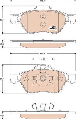 TRW GDB1787 - Set placute frana,frana disc aaoparts.ro