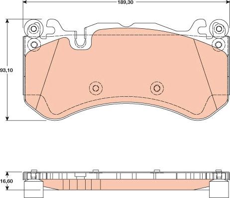 TRW GDB1734 - Set placute frana,frana disc aaoparts.ro