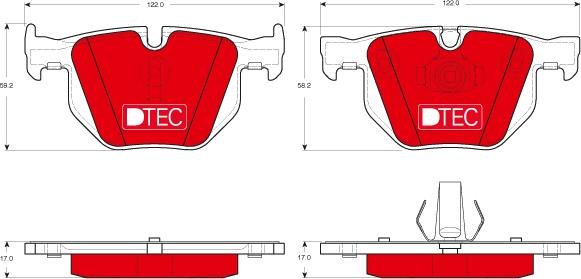 TRW GDB1730DTE - Set placute frana,frana disc aaoparts.ro