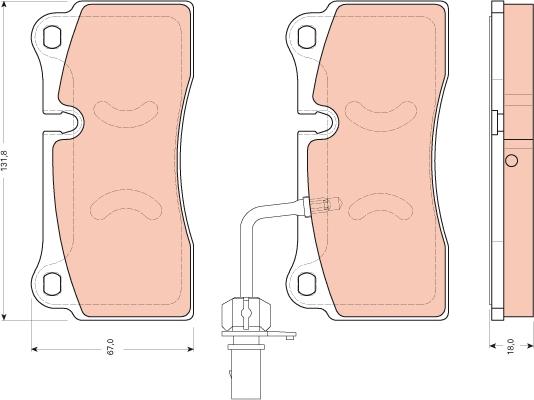 TRW GDB1731 - Set placute frana,frana disc aaoparts.ro