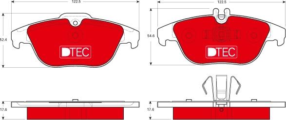 TRW GDB1738DTE - Set placute frana,frana disc aaoparts.ro