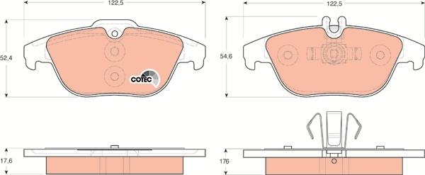 TRW GDB1738 - Set placute frana,frana disc aaoparts.ro