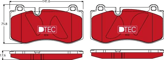 TRW GDB1733DTE - Set placute frana,frana disc aaoparts.ro