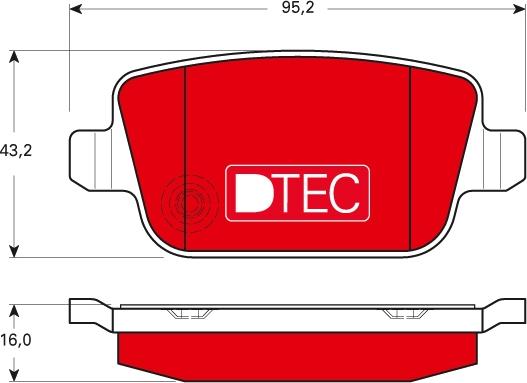 TRW GDB1732DTE - Set placute frana,frana disc aaoparts.ro