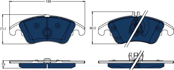 TRW GDB1737BTE - Set placute frana,frana disc aaoparts.ro