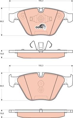 TRW GDB1729 - Set placute frana,frana disc aaoparts.ro