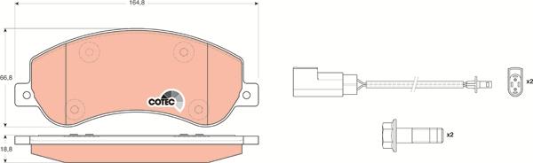 TRW GDB1724 - Set placute frana,frana disc aaoparts.ro