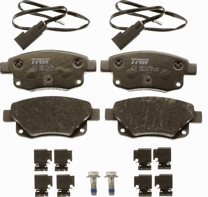 TRW GDB1725 - Set placute frana,frana disc aaoparts.ro