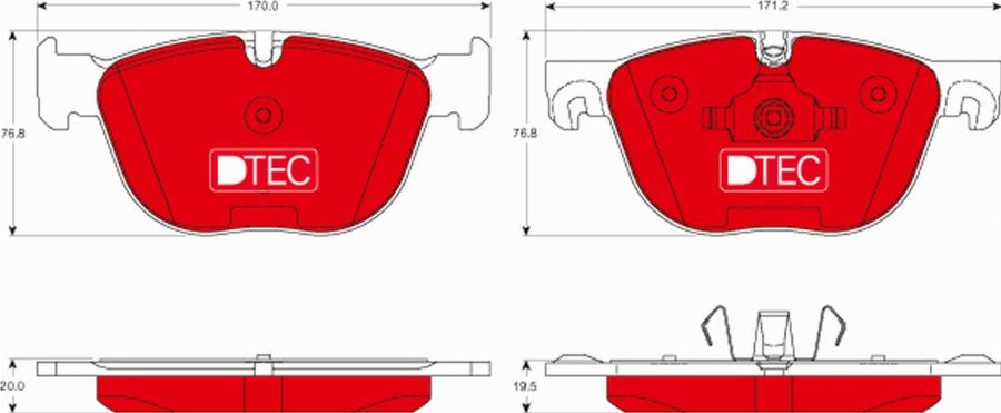 TRW GDB1726DTE - Set placute frana,frana disc aaoparts.ro