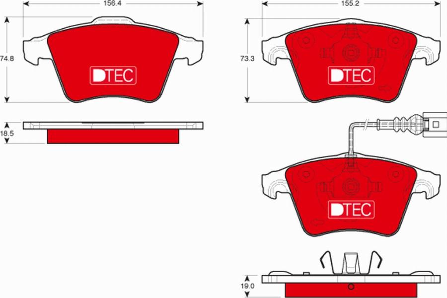 TRW GDB1721DTE - Set placute frana,frana disc aaoparts.ro