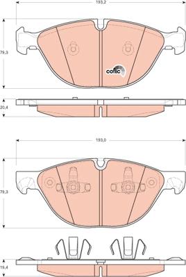 TRW GDB1728 - Set placute frana,frana disc aaoparts.ro