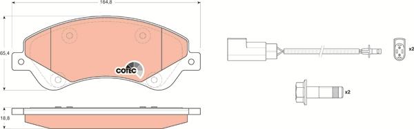 TRW GDB1723 - Set placute frana,frana disc aaoparts.ro