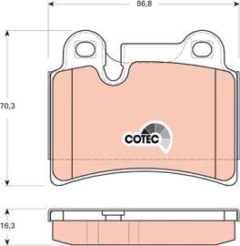 TRW GDB1722 - Set placute frana,frana disc aaoparts.ro