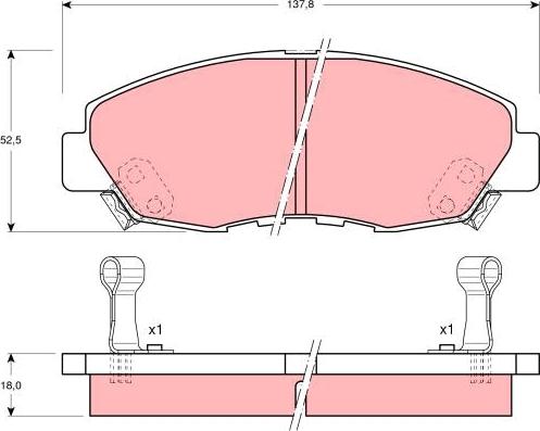 TRW GDB894 - Set placute frana,frana disc aaoparts.ro