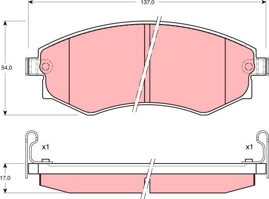 TRW GDB895 - Set placute frana,frana disc aaoparts.ro