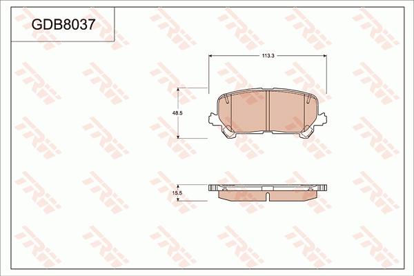 TRW GDB8037 - Set placute frana,frana disc aaoparts.ro