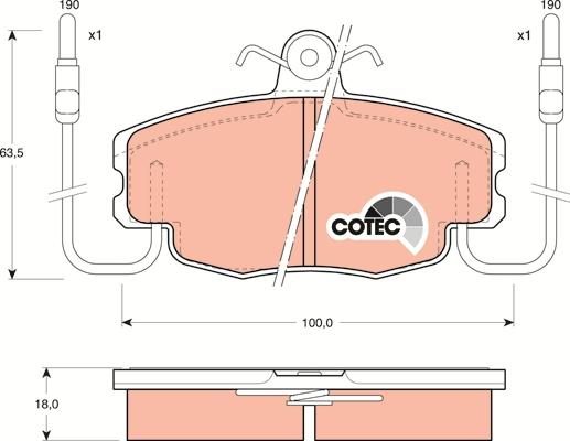 TRW GDB807 - Set placute frana,frana disc aaoparts.ro