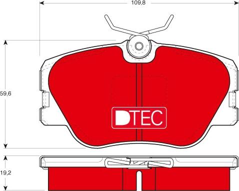 TRW GDB818DTE - Set placute frana,frana disc aaoparts.ro