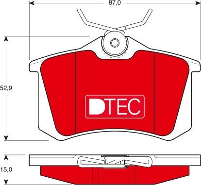 TRW GDB823DTE - Set placute frana,frana disc aaoparts.ro