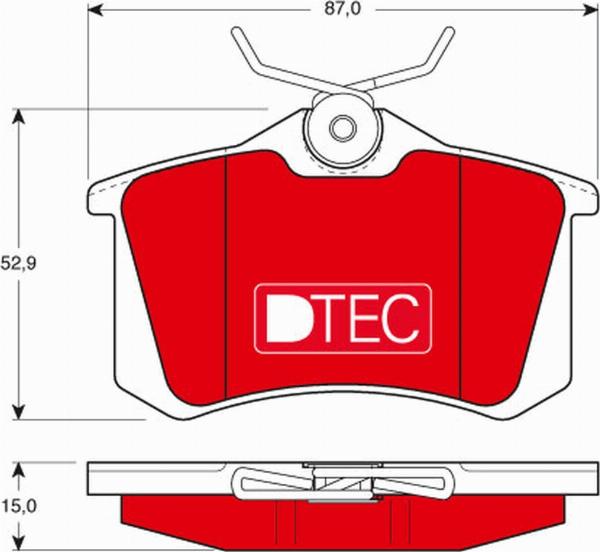 TRW GDB823DTE - Set placute frana,frana disc aaoparts.ro