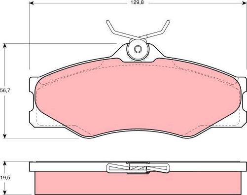 TRW GDB399 - Set placute frana,frana disc aaoparts.ro