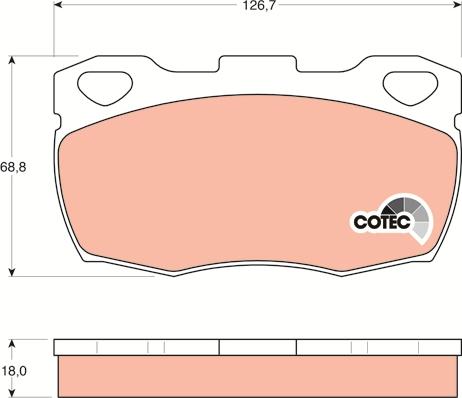 TRW GDB395 - Set placute frana,frana disc aaoparts.ro