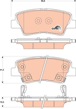 TRW GDB3494 - Set placute frana,frana disc aaoparts.ro