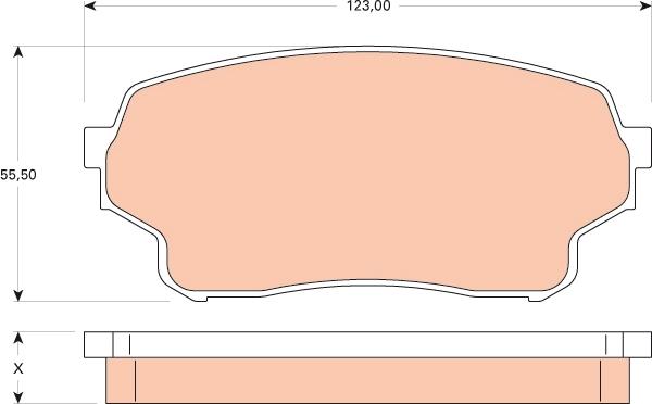 TRW GDB3490 - Set placute frana,frana disc aaoparts.ro