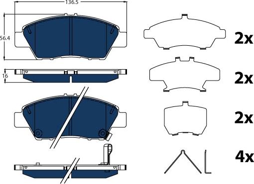 TRW GDB3493BTE - Set placute frana,frana disc aaoparts.ro