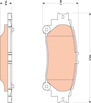 TRW GDB3497 - Set placute frana,frana disc aaoparts.ro