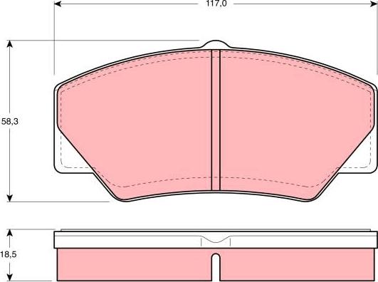 TRW GDB349 - Set placute frana,frana disc aaoparts.ro