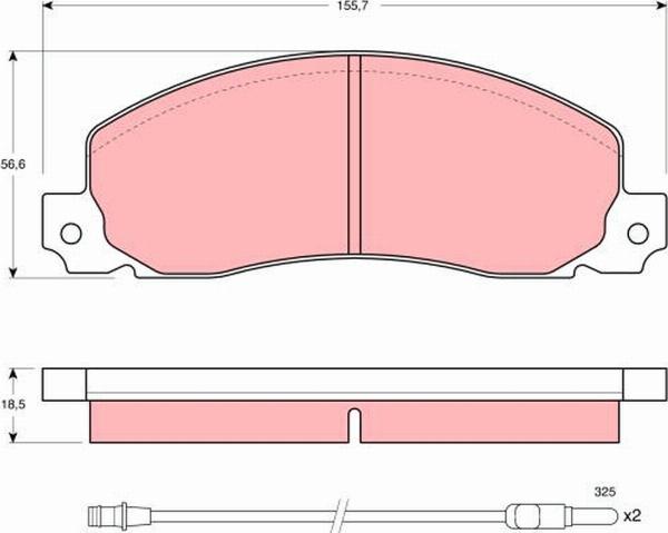 TRW GDB344 - Set placute frana,frana disc aaoparts.ro