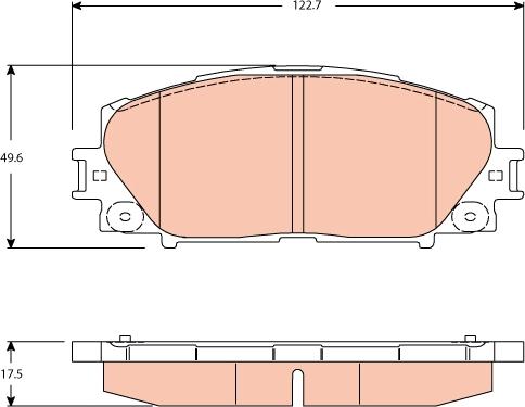 TRW GDB3459 - Set placute frana,frana disc aaoparts.ro