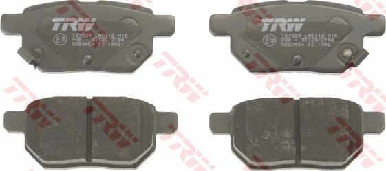 TRW GDB3454 - Set placute frana,frana disc aaoparts.ro