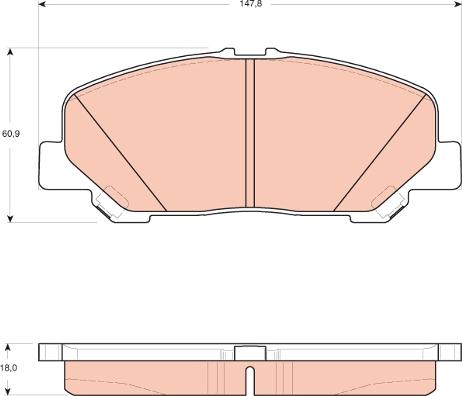 TRW GDB3455 - Set placute frana,frana disc aaoparts.ro