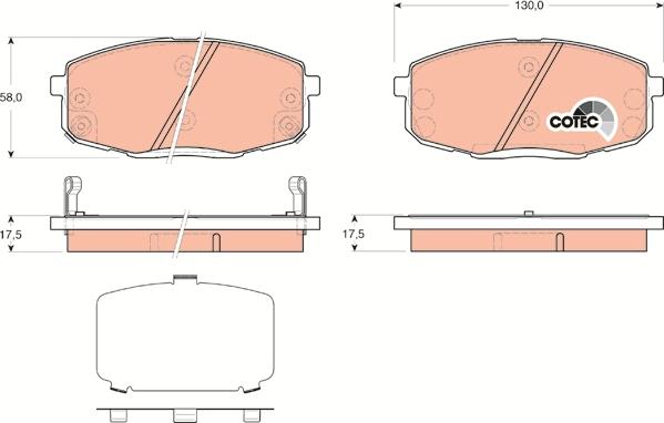 TRW GDB3450 - Set placute frana,frana disc aaoparts.ro