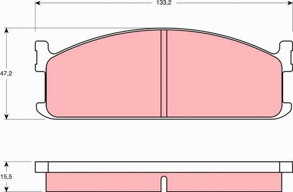 TRW GDB345 - Set placute frana,frana disc aaoparts.ro