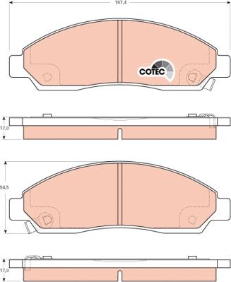 TRW GDB3466 - Set placute frana,frana disc aaoparts.ro