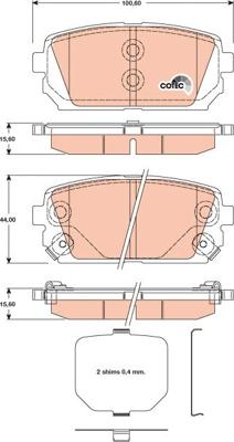 TRW GDB3462 - Set placute frana,frana disc aaoparts.ro