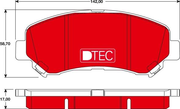 TRW GDB3467DTE - Set placute frana,frana disc aaoparts.ro