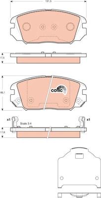 TRW GDB3409 - Set placute frana,frana disc aaoparts.ro