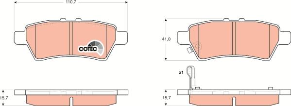 TRW GDB3405 - Set placute frana,frana disc aaoparts.ro