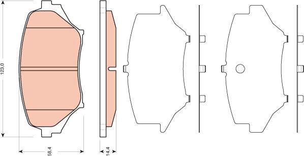 TRW GDB3401 - Set placute frana,frana disc aaoparts.ro